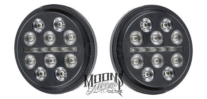 4.5" Inch MOONSMC® Fly Eye LED Auxiliary / Passing Lamps