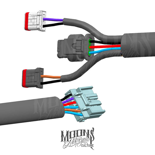 MOONSMC® 2018-2024 M8 Softail Rear Fender Wire Harness